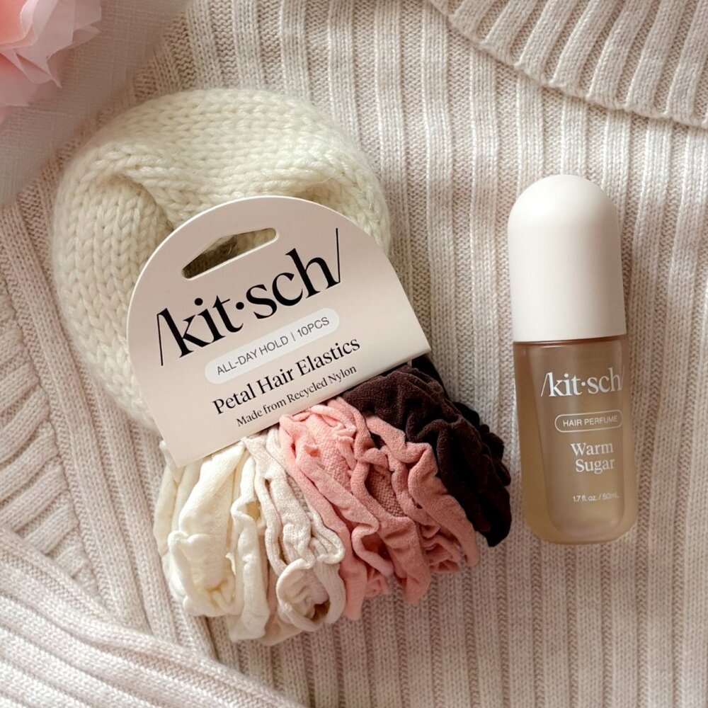 Kitsch Petal Hair Elastics – Blush Neutral 10 Pack